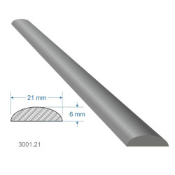 Pásovina oblá D 21x6x2000mm, mäkká, cena za KUS (2m) Pásovina oblá D 21x6x2000mm, mäkká, cena za KUS (2m)